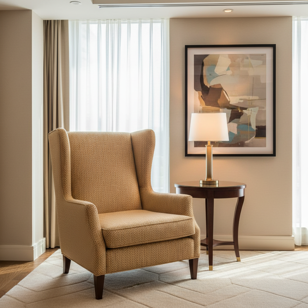 Rainbow Reef - Cashew Upholstered Chair | Architectural Fabrics