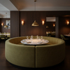 Aragon - Verdant Moss Performance Vinyl Upholstered Banquette | Architectural Fabrics