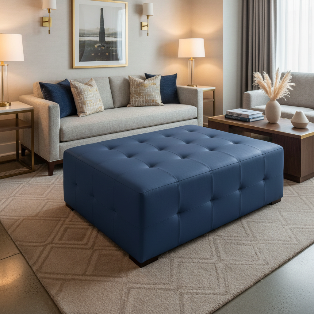 Peter Island - Royal Upholstered Ottoman | Architectural Fabrics