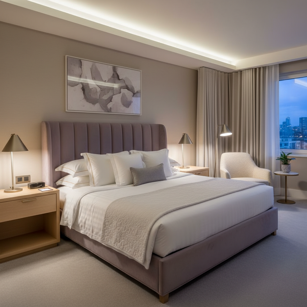 Ultrasuede  Lilac  Purple, Grey Upholstered Headboard | Ultrasuede Upholstery