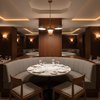 Subtle Textured Grain Soft Gray Upholstered Banquette | Architectural Fabrics
