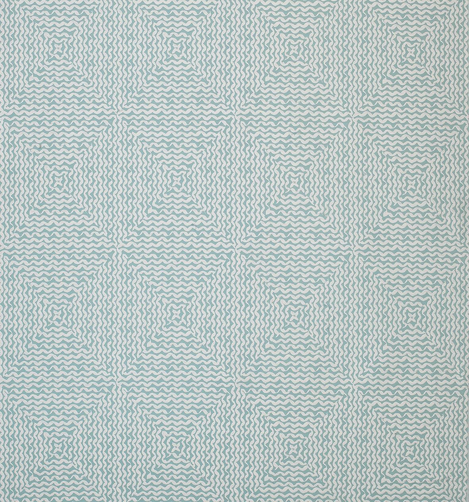DWCY-900169 Nina Campbell Fabric Aqua Tint designer-wallcoverings-los-angeles
