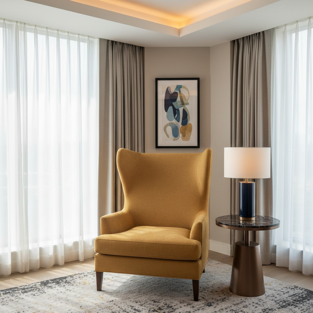 Maho Bay - Canary Upholstered Chair | Architectural Fabrics