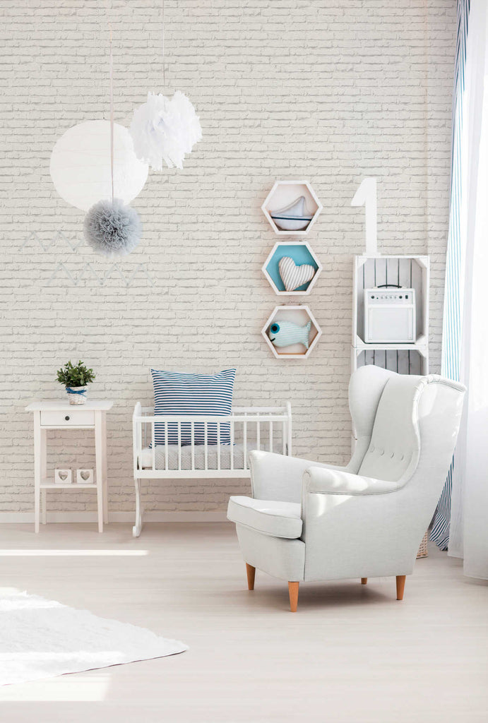 Shades of White Light Gray Wallcovering | AS Creation