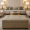 Rum Punch - Field Upholstered Ottoman | Architectural Fabrics