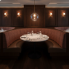 Woven Crosshatch Texture Rustic Sienna Upholstered Banquette | Architectural Fabrics