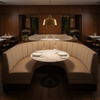Maya Riviera - Bisque Upholstered Banquette | Architectural Fabrics