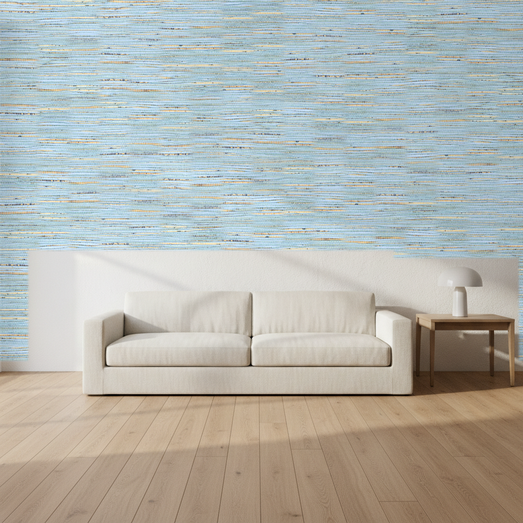 Nantucket Grasscloth Aruba Wallcovering | Phillipe Romano room setting