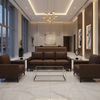 West Indian Lily - Espresso Upholstered Sofa | Architectural Fabrics