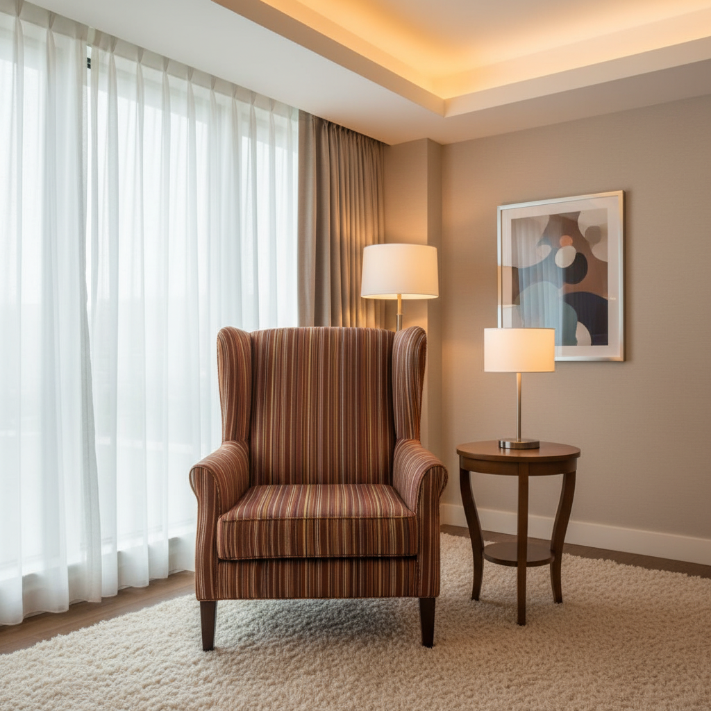 Sandy Point Stripe - Zest Upholstered Chair | Architectural Fabrics