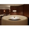 Woven Basketweave Texture Creamy Ivory Upholstered Banquette | Architectural Fabrics