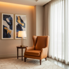 BANDOLIER - BANDOLIER Faux Leather Upholstered Chair | Architectural Fabrics