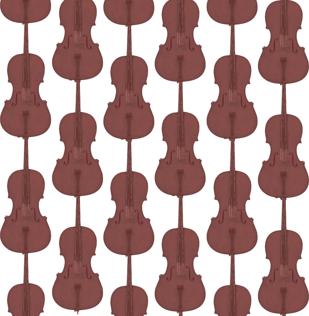 Cello Damask - Java Brown - Pattern Design Lab