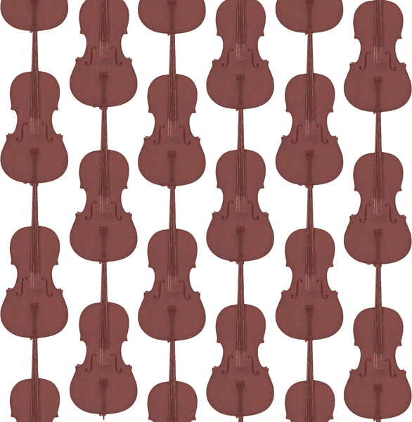 Cello Damask - Java Brown - Pattern Design Lab