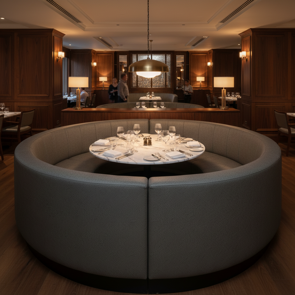 Nassau - Pitch Upholstered Banquette | Architectural Fabrics