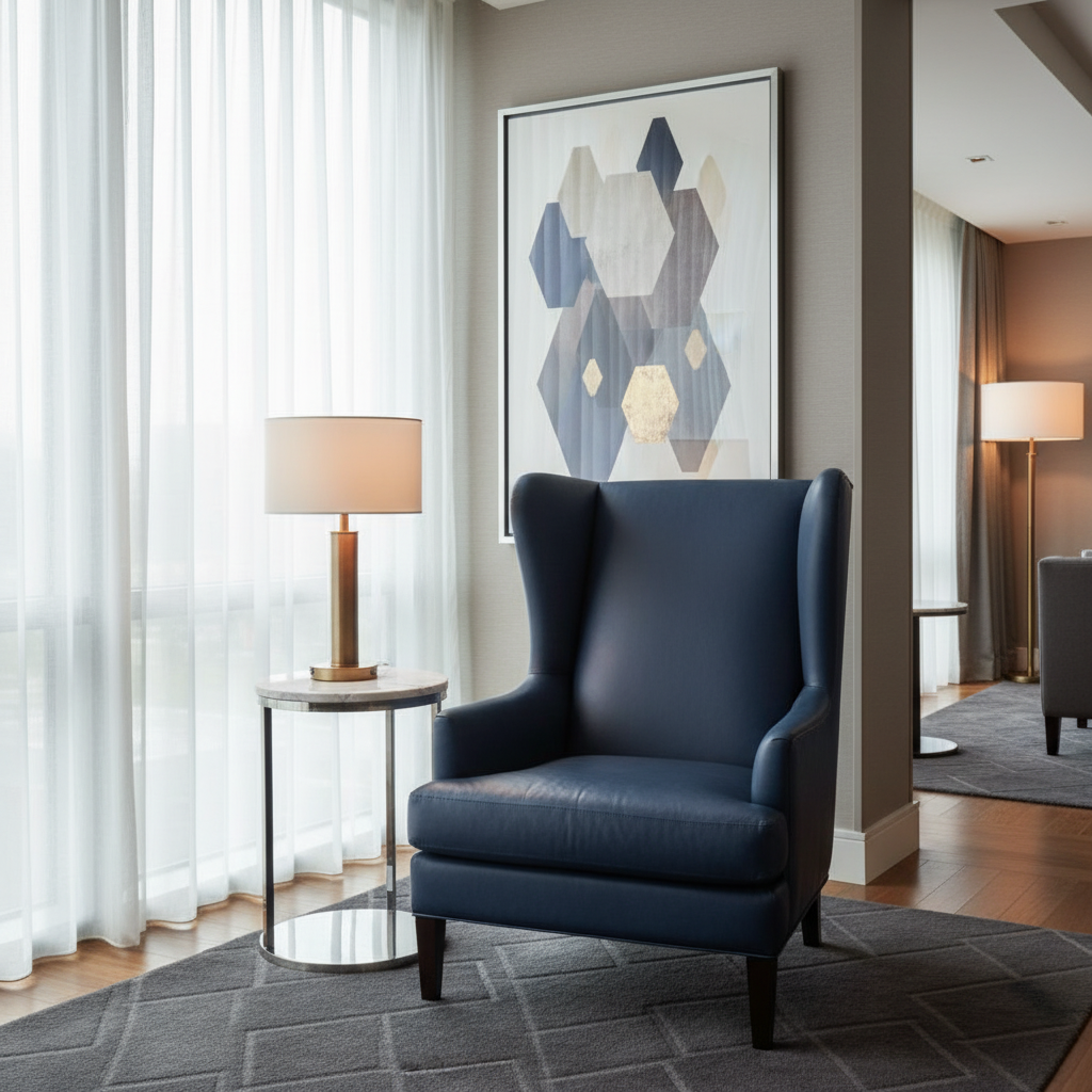Kralendijk - Wave Upholstered Chair | Architectural Fabrics