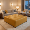 Bastia - Bastia Performance Polyurethane Upholstered Ottoman | Architectural Fabrics