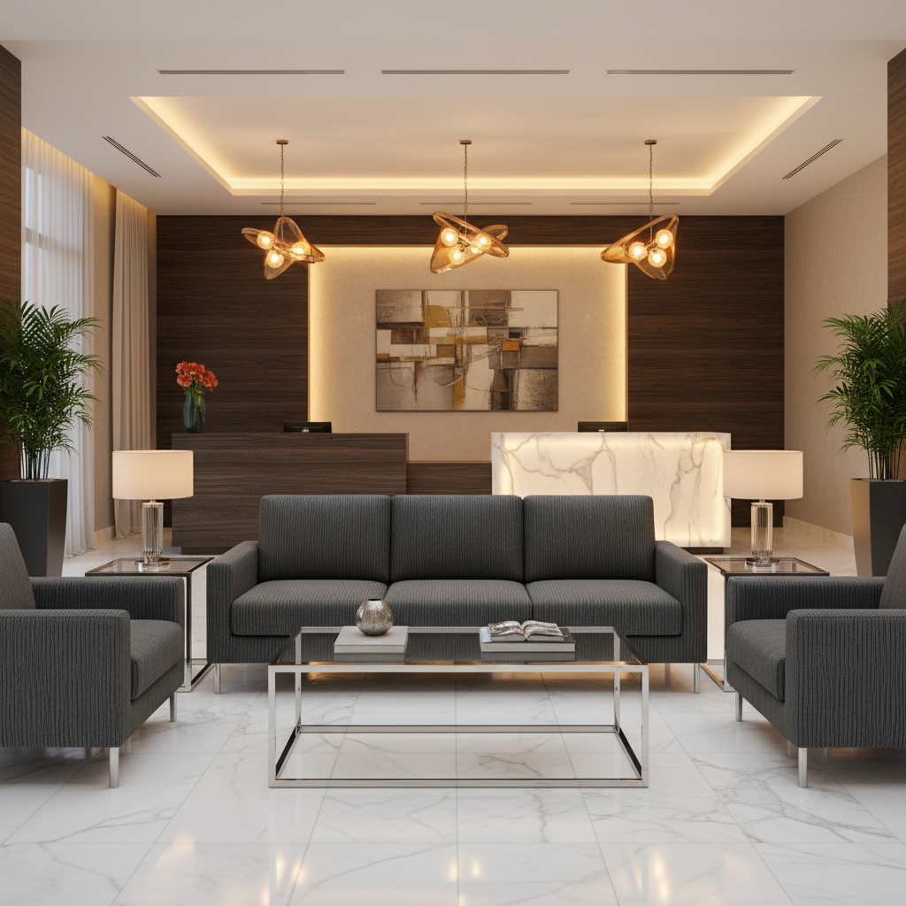 Brushed Vertical Texture Dark Graphite Upholstered Sofa | Architectural Fabrics