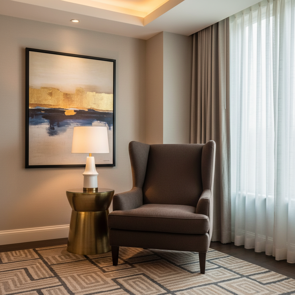 Fine Pebble Grain Dark Chocolate Upholstered Chair | Architectural Fabrics