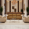 Linen Island - Straw Upholstered Sofa | Architectural Fabrics