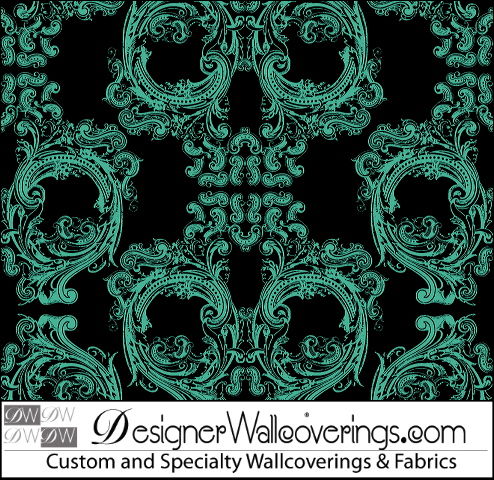 Noah's Baroque Skulls Wallcovering | DW Bespoke Studios