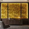 Crushed Velvet Texture Goldenrod Upholstered Wall Panel | Architectural Fabrics