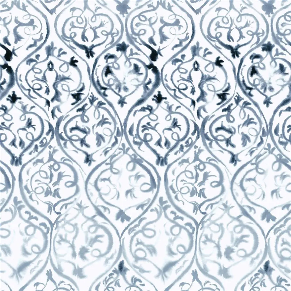 Arabesque Panel 2 Cobalt Blue Wallpaper | Designer's Guild Europe