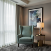 Fine Pebble Grain Seafoam Tint Upholstered Chair | Architectural Fabrics