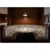 Crushed Velvet Texture Smoked Silver Upholstered Banquette | Architectural Fabrics