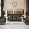 West End - Graphite Upholstered Sofa | Architectural Fabrics