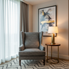 Tradewind Trace - Charcoal Upholstered Chair | Architectural Fabrics