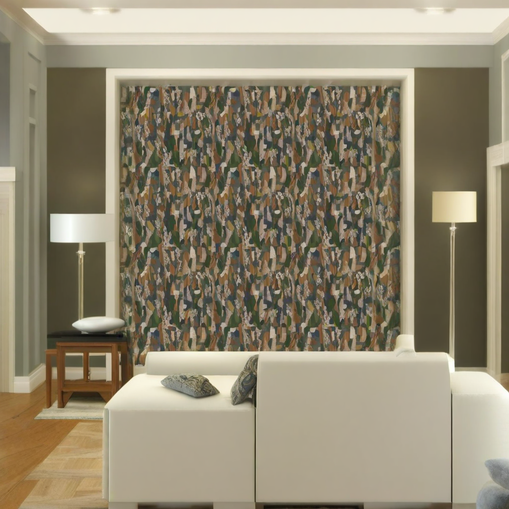Room Setting - Graffiti Lilac Wallcovering