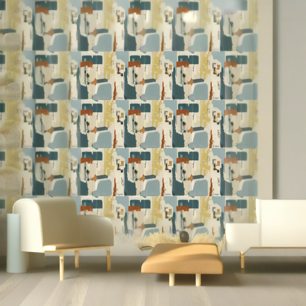 Room Setting - Demolition Sky Wallcovering