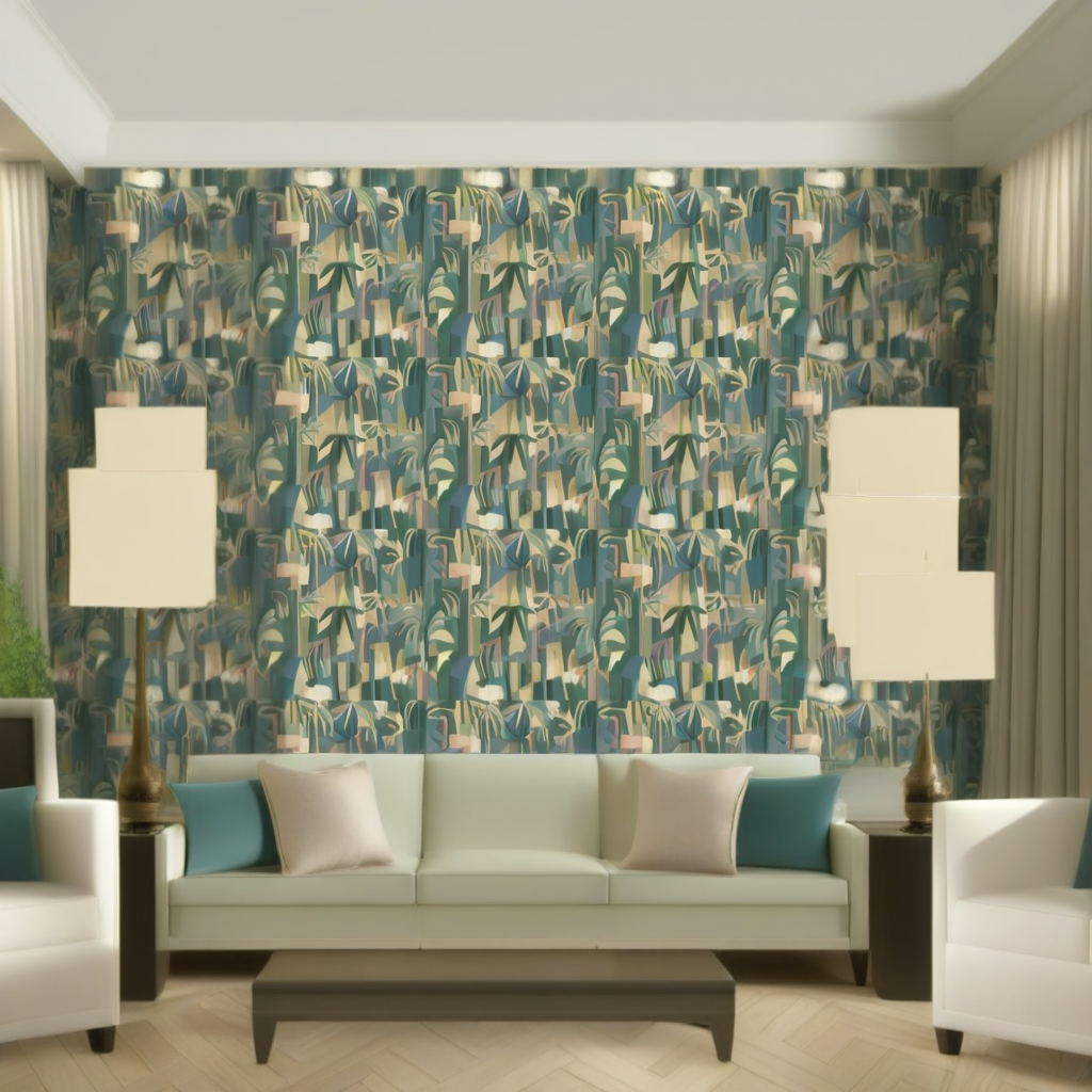 Room Setting - Amazonia Cobalto Wallcovering