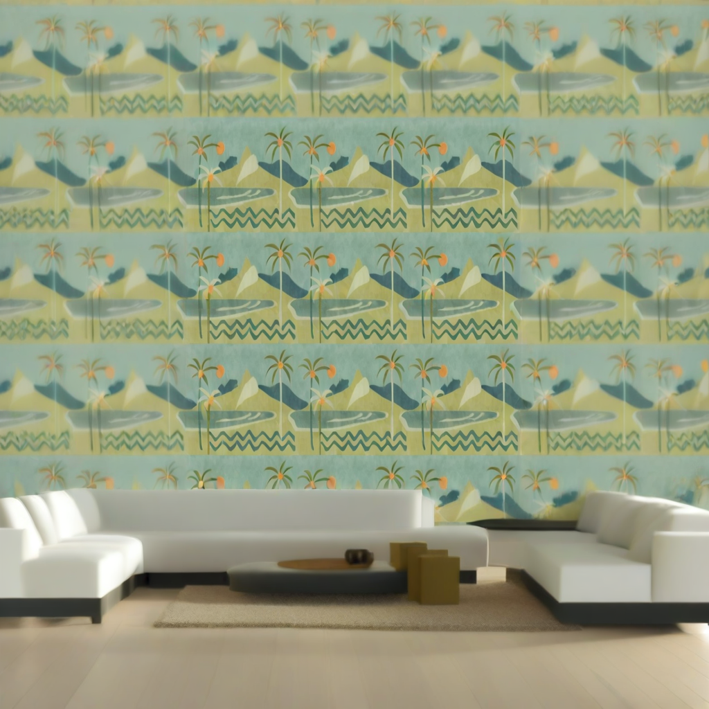Room Setting - Janeiro Índigo Wallcovering
