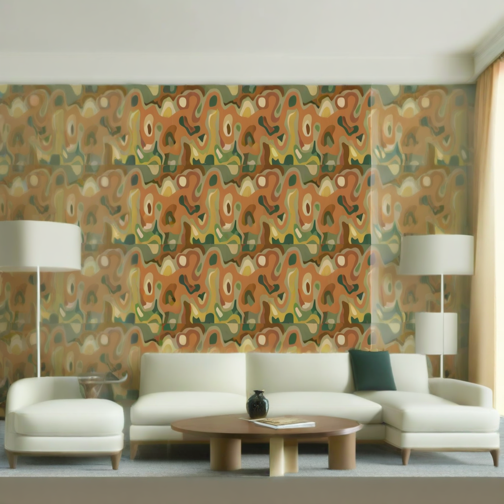Room Setting - Burle Terracota Wallcovering