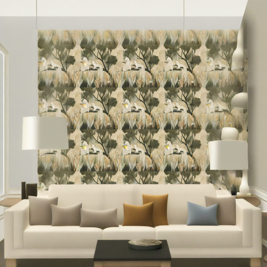 Room Setting - Onça Arena Wallcovering