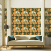 Room Setting - Onça Naranja Wallcovering
