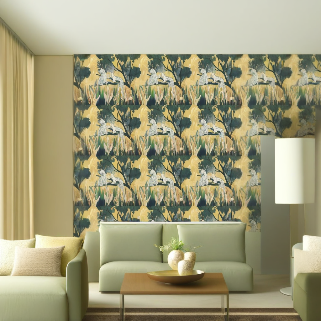 Room Setting - Onça Ambar Wallcovering