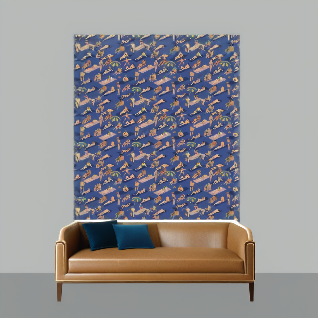 Room Setting - Ipanema Cobalto Wallcovering