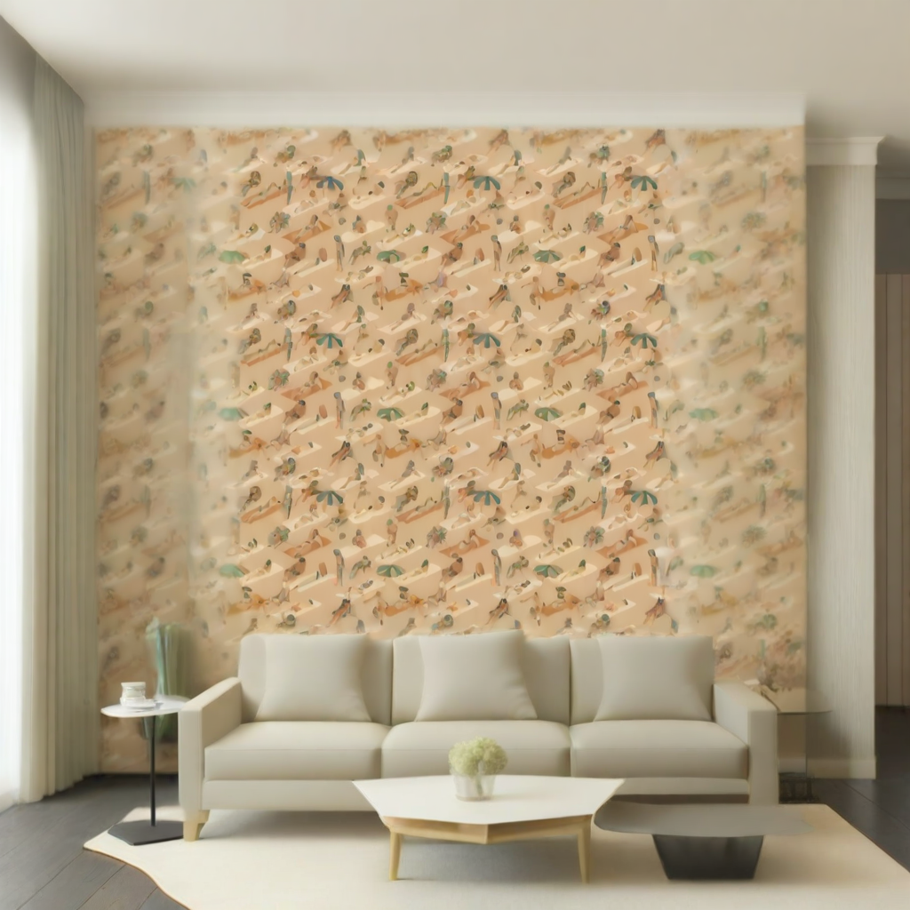 Room Setting - Ipanema Rosa Wallcovering