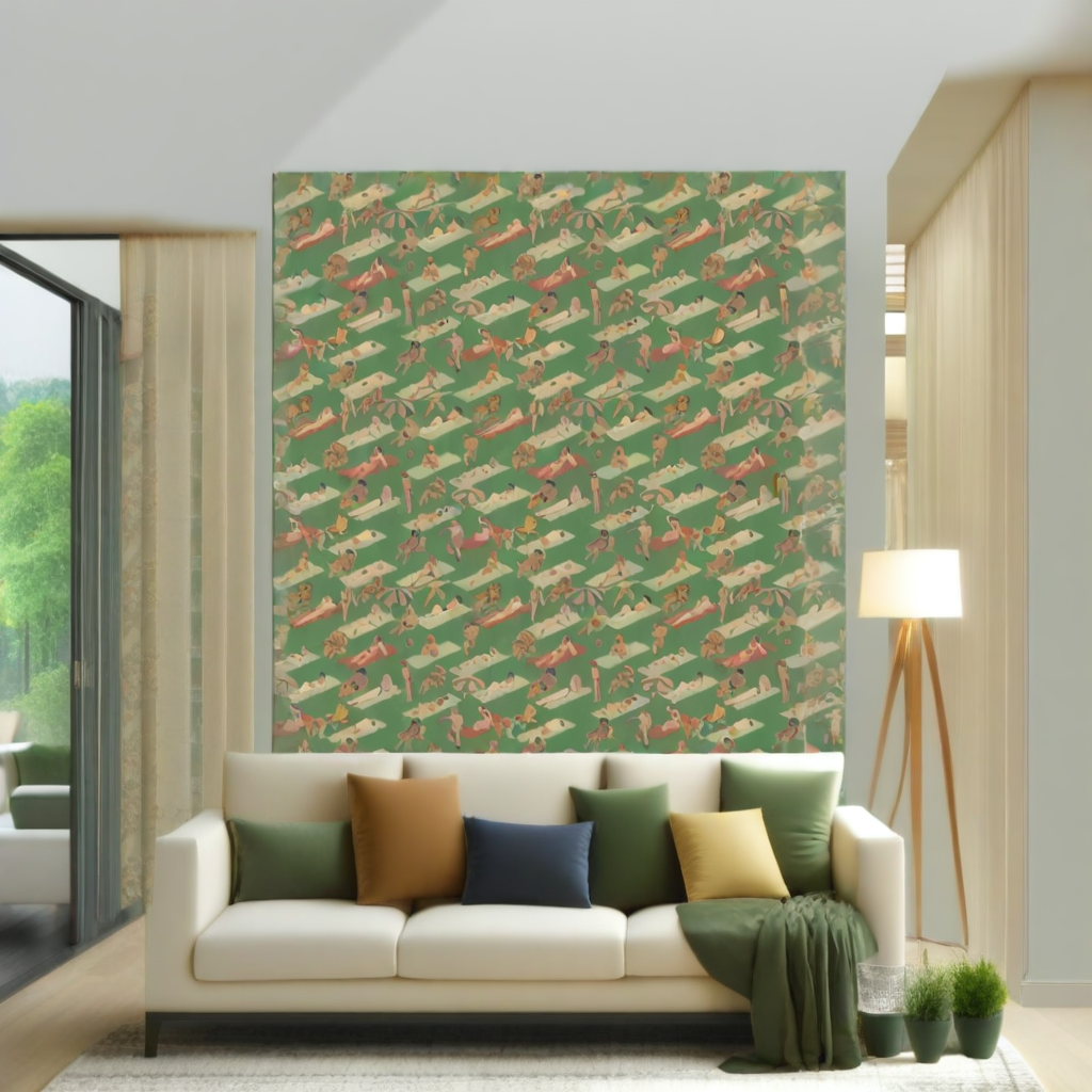 Room Setting - Ipanema Verde Wallcovering