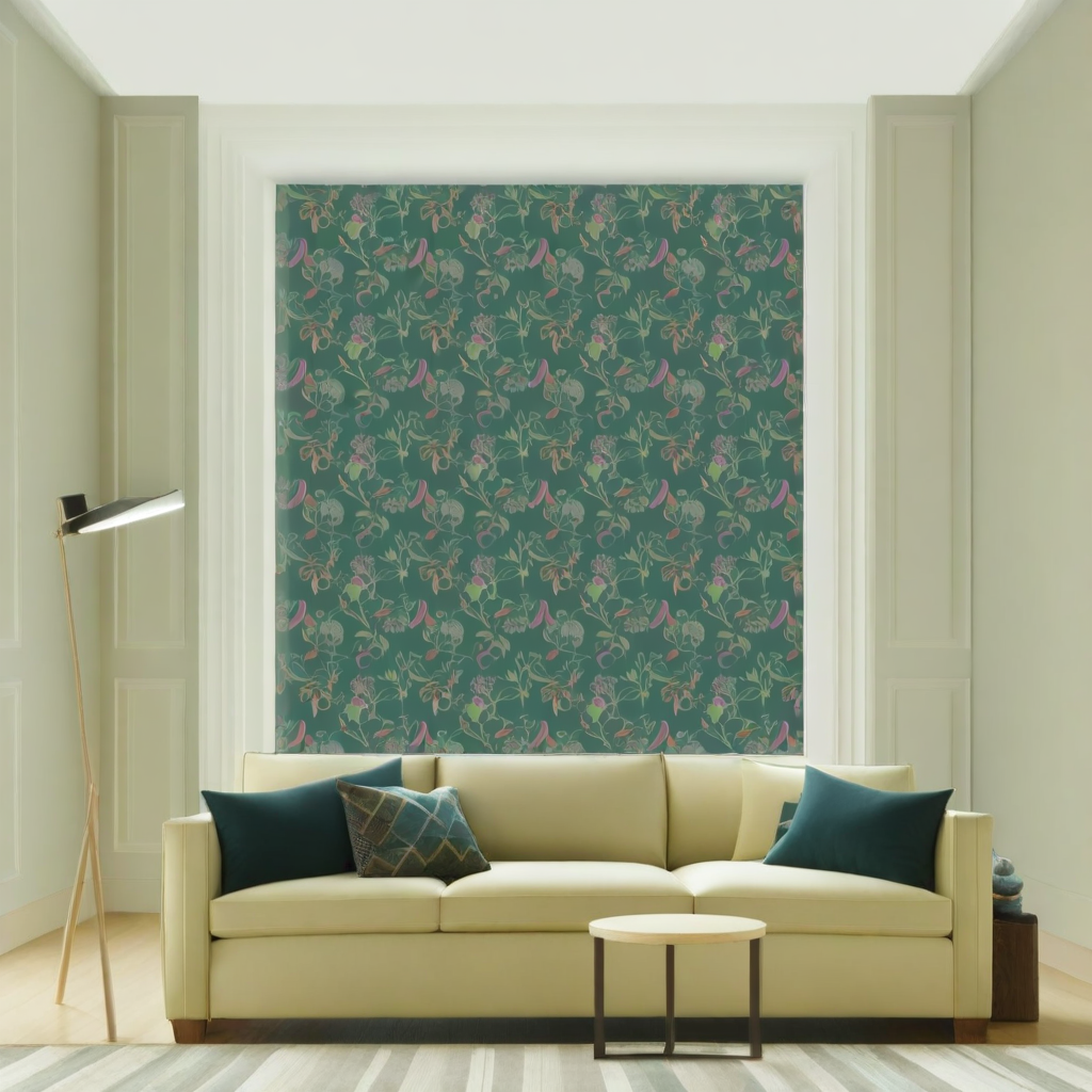 Room Setting - Guanábana Turquesa Wallcovering