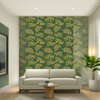 Room Setting - Monstera Verde Wallcovering