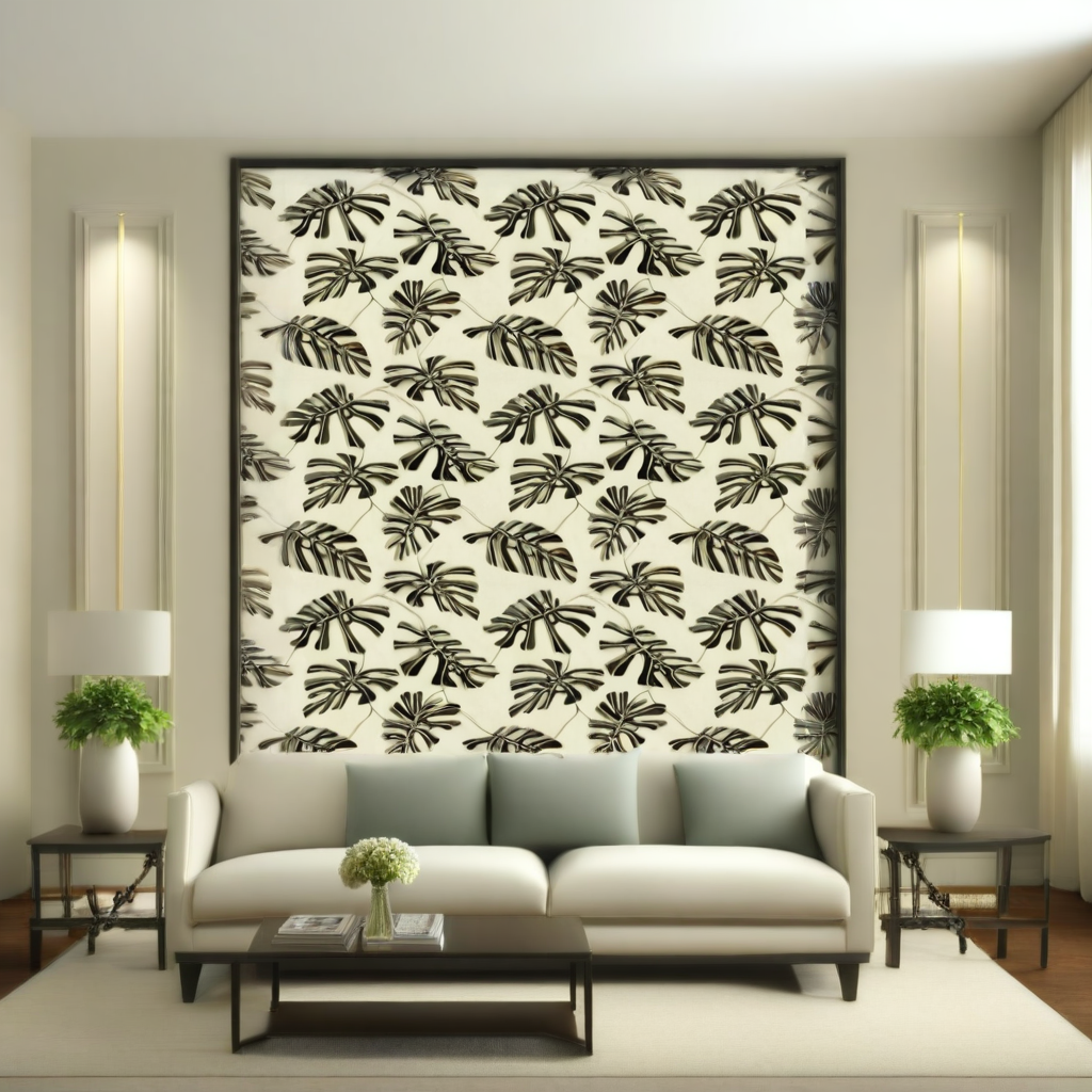 Room Setting - Monstera Arena Wallcovering