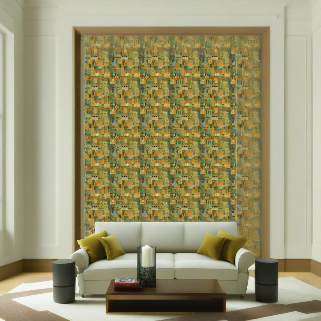 Room Setting - Postal Green Wallcovering