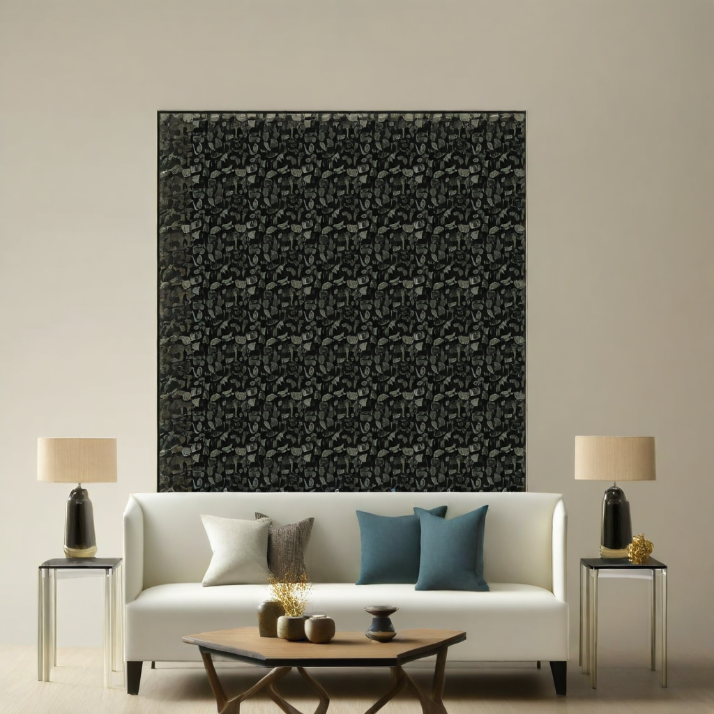 Room Setting - Souvenirs Black Wallcovering