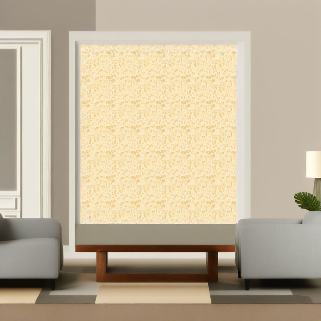 Room Setting - Souvenirs Yellow Wallcovering