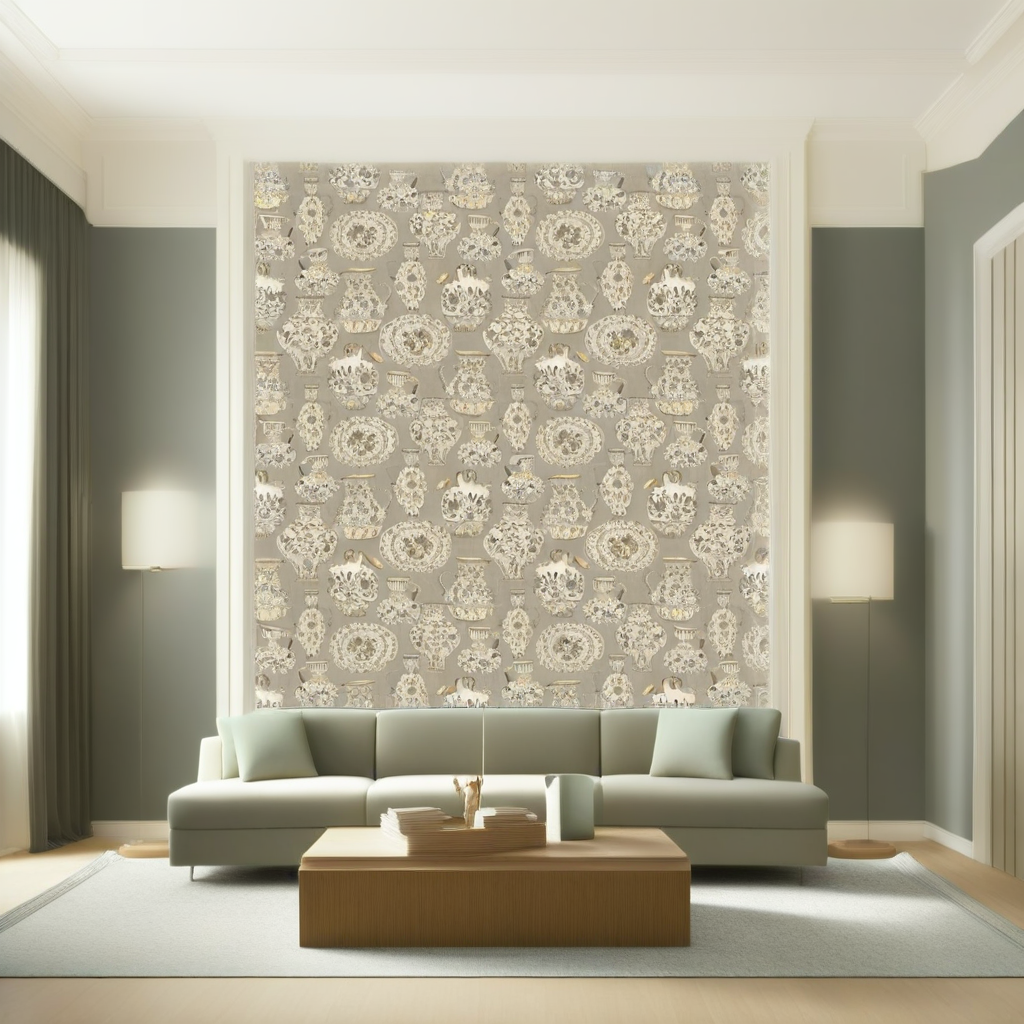 Room Setting - Fajalauzas Grey Wallcovering