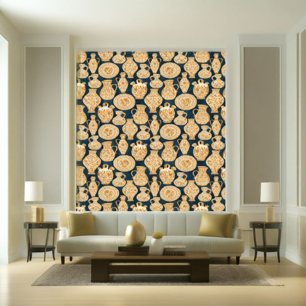 Room Setting - Fajalauzas Mazarine Wallcovering